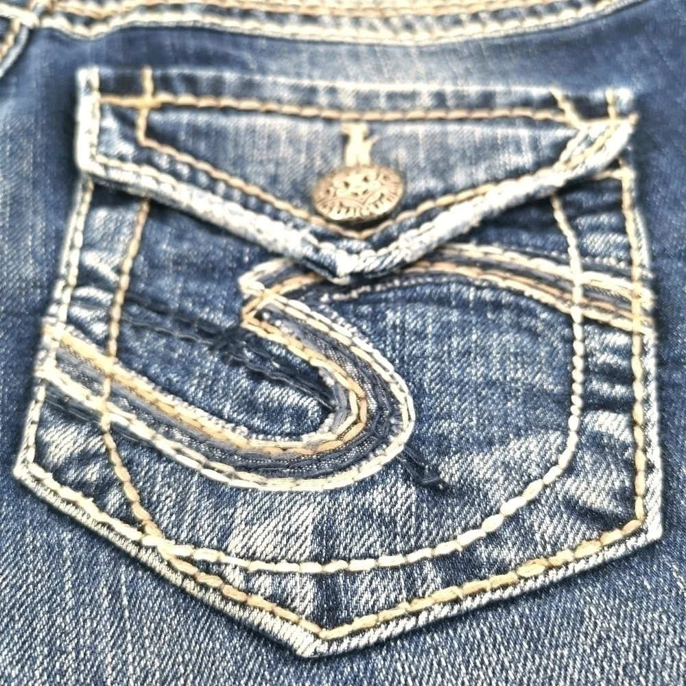 Silver Women’s 26 Silver Suki Denim Bling Shorts